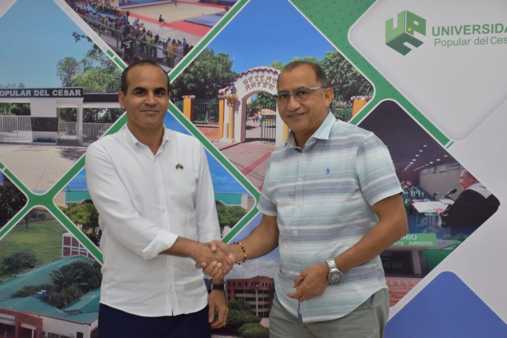 Rector de UPC recibió visita de embajador de la República Árabe del Sahara Occidental.