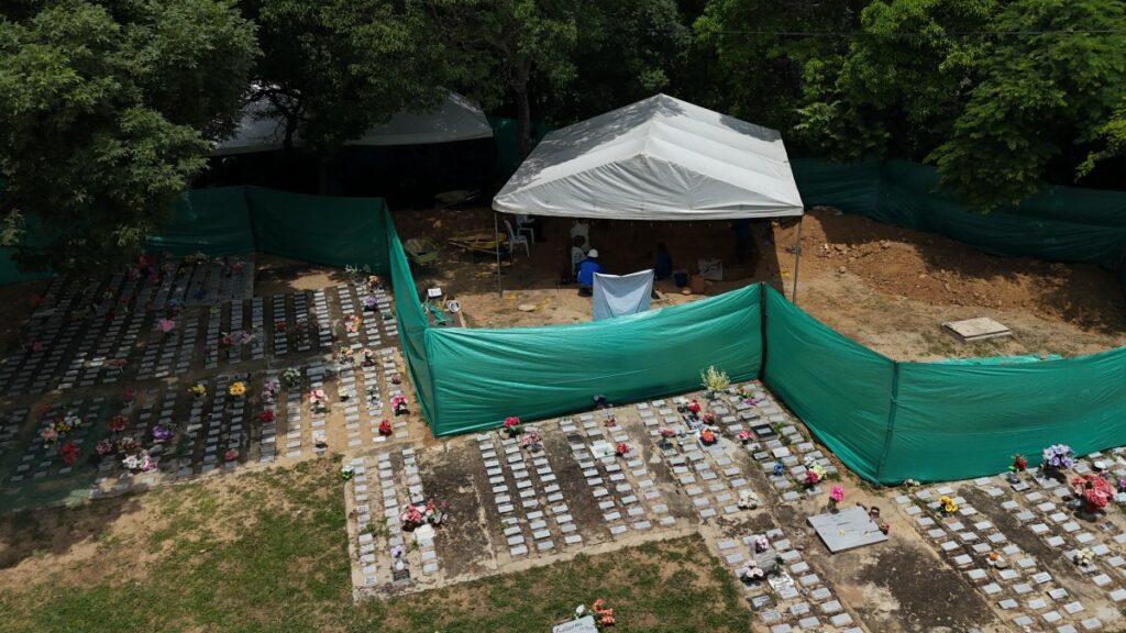 En el cementerio Jardines del Ecce Homo de Valledupar la UBPD y la JEP exhumaron 287 cuerpos.